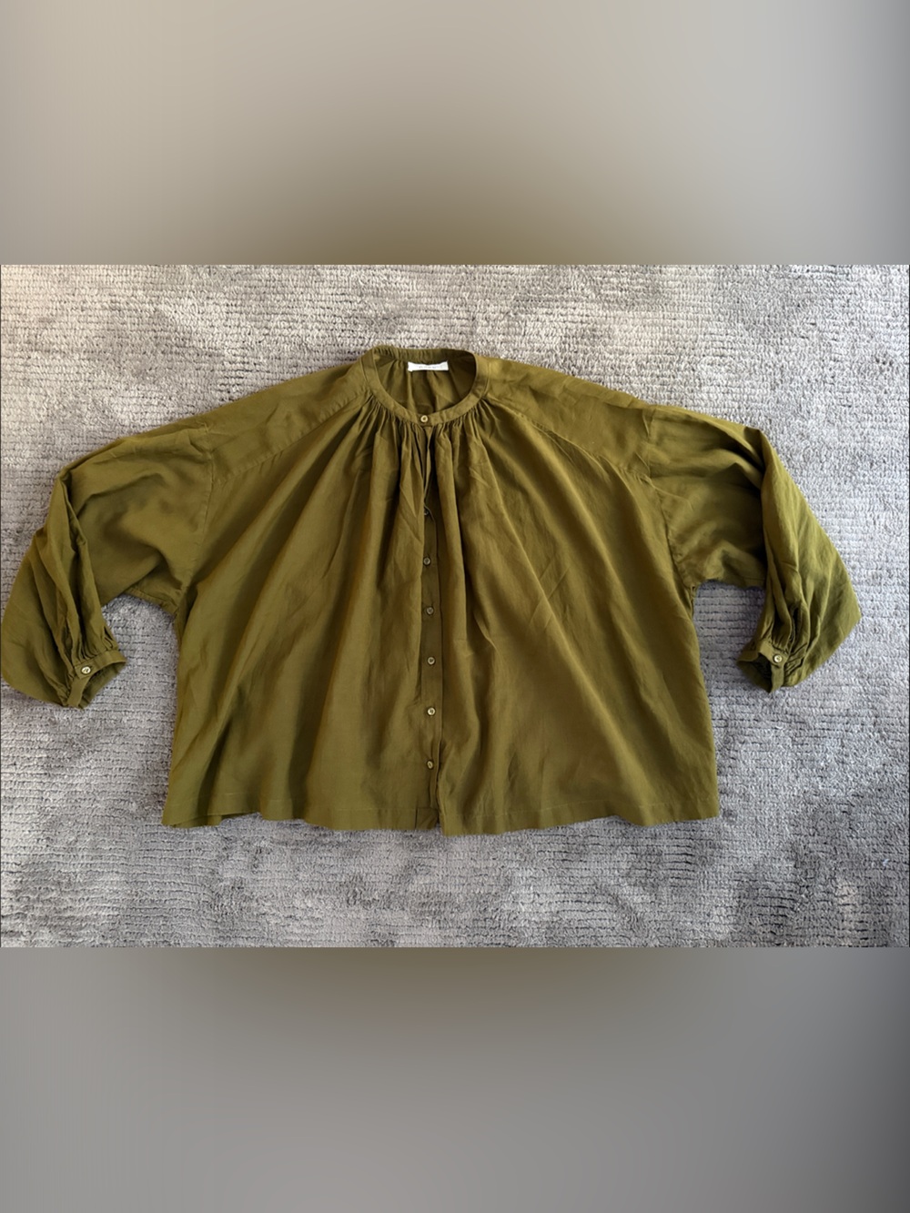 Doen Jane Blouse Size S Oversized Button Blouse